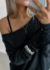 Heartsran Cross Drop Necklace