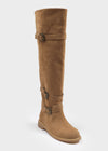 Lambton Suede Buckle Long Boots