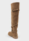Lambton Suede Buckle Long Boots