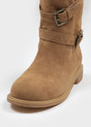 Lambton Suede Buckle Long Boots
