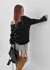 [MADE] Belhar Boatneck Striped Wool Knit