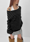 [MADE] Belhar Boatneck Striped Wool Knit