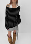 [MADE] Belhar Boatneck Striped Wool Knit