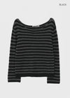 [MADE] Belhar Boatneck Striped Wool Knit