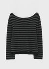 [MADE] Belhar Boatneck Striped Wool Knit