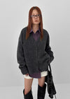 [MADE] Minuet Loose Fit V-neck Wool Knit Cardigan