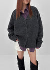 [MADE] Minuet Loose Fit V-neck Wool Knit Cardigan