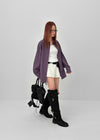 Lambton Suede Buckle Long Boots