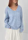 [MADE] Foaming Loose Fit V-Neck Wool Knit