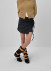 Moherne Banding Mini Wrap Skirt Pants