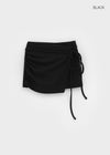Moherne Banding Mini Wrap Skirt Pants