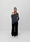 [MADE] Belhar Boatneck Striped Wool Knit
