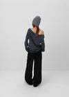 [MADE] Belhar Boatneck Striped Wool Knit