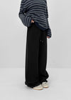 [MADE] Vient Fleece-lined Wide Banding Pants