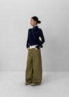[MADE] Nutty Back Pocket Wide Cotton Pants