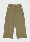 [MADE] Nutty Back Pocket Wide Cotton Pants