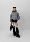 [MADE] Nunil Fur Trimming Hooded Jumper