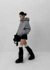 [MADE] Nunil Fur Trimming Hooded Jumper