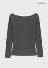[MADE] Push Wool Boat Neck Long Sleeve T-Shirt