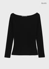 [MADE] Push Wool Boat Neck Long Sleeve T-Shirt