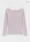 [MADE] Push Wool Boat Neck Long Sleeve T-Shirt
