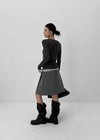 Lunette Pleated Midi Skirt