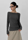 [MADE] Push Wool Boat Neck Long Sleeve T-Shirt