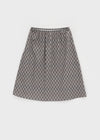 Bano Check Midi Skirt