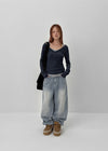Kilo Balloon Wide Denim Pants