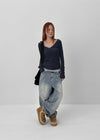 Kilo Balloon Wide Denim Pants