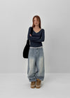 Kilo Balloon Wide Denim Pants