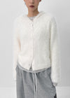 [MADE] Fochon Fur Hooded Knit Cardigan