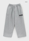 (UNISEX) Ekat Printed Fleece Wide Banding Pants