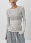 Of Stripe Long Sleeve Tee (30% Wool)