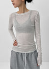 Of Stripe Long Sleeve Tee (30% Wool)