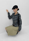 [MADE] Popori Fleece Check Shirt
