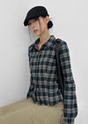 [MADE] Popori Fleece Check Shirt