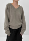 [MADE] Stenne Loose Fit V-neck Knit (Wool 50%)