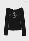[MADE] Kerif Printed Boat Neck Long Sleeve T-Shirt