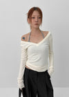 [MADE] Flora V-neck long-sleeved T-shirt