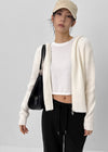 Yoel Two-way Knit Hooded Zip-up