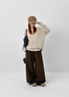 [MADE] Roharen Loose Fit Round Neck Wool Knit