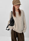 [MADE] Roharen Loose Fit Round Neck Wool Knit