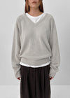 [MADE] Stenne Loose Fit V-neck Knit (Wool 50%)