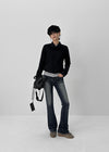 [MADE] Frena Low-Waist Bootcut Denim Pants