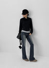 [MADE] Frena Low-Waist Bootcut Denim Pants