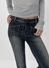 [MADE] Frena Low-Waist Bootcut Denim Pants