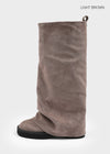 Lopia Suede Folding Long Boots