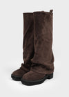 Lopia Suede Folding Long Boots