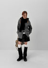 Weril Suede Cancan Mini Skirt